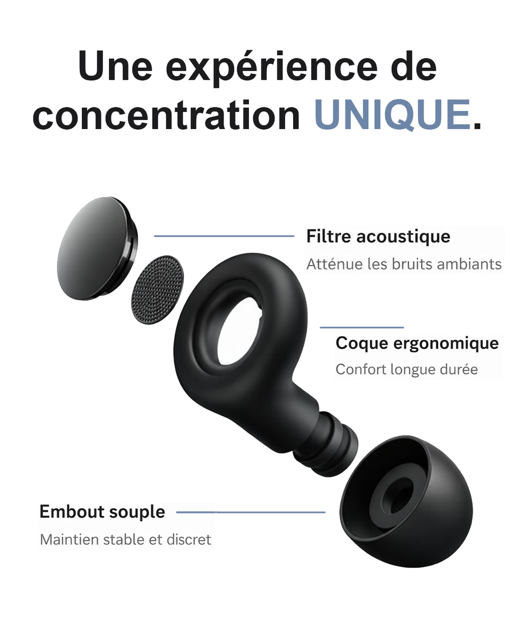 Silicone Ear Plugs for Sleeping 25Db Noise Cancelling Hearing Protection Reusable Earplugs for Sleep Focus Concerts Work Study